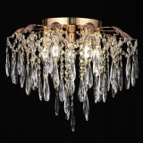 Candelabru Cristal CC9221/5FGD, 5x E14, Diametru 48cm, Auriu Lucios ModernLight Concept