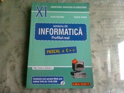 MANUAL DE INFORMATICA PROFILUL REAL - VLAD HUTANU foto