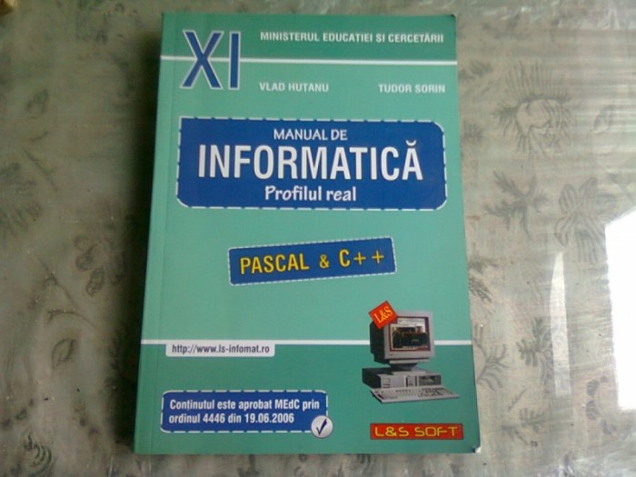 MANUAL DE INFORMATICA PROFILUL REAL - VLAD HUTANU