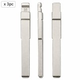 Set 3 lame cheie auto 38# HU101 pentru Ford