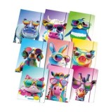 Cumpara ieftin Mapa Mitama, carton, elastic, cu burduf, 0.5 cm, design animale