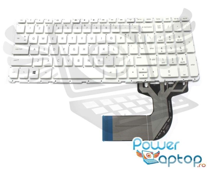 Tastatura HP Alba 15 A layout US fara rama enter mic, 15 D layout US fara rama enter mic, 15 H layout US fara