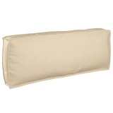 VidaXL Pernă pentru spătar din paleți cu pernă Bej 120 x 40 x 12 cm
