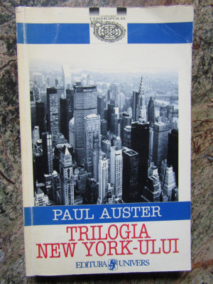 PAUL AUSTER - TRILOGIA NEW YORK-ULUI , UNIVERS , 1998 foto