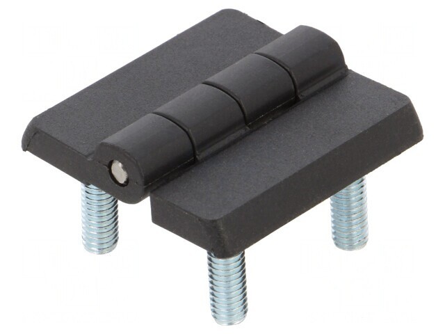 Balama Poliamidă Neagră 30mm cu Bolț Filetat