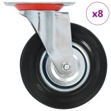 Roti pivotante, 8 buc., 125 mm