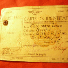 Carte de Identitate CFR cl.IIIa 1952
