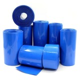 Tub Termocontractabil PVC Albastru Acumulatori 18650 | Lățime 250mm / 300mm | 1 Metru | Ignifug