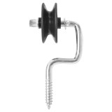 Izolator negru pentru gard electric Thor cu fanta 6,9 mm, 107x54 mm