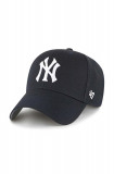 47brand șapcă de baseball din bumbac MLB New York Yankees culoarea albastru marin, cu imprimeu, 47 Brand