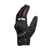 Manusi moto de vara unisex cu protectii moi certificate CE, respirabile, elastice, elemente reflectorizante, Motowolf, Rosu