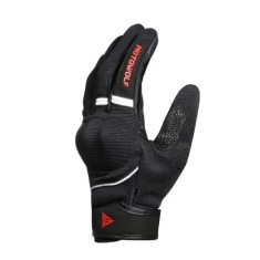 Manusi moto de vara unisex cu protectii moi certificate CE, respirabile, elastice, elemente reflectorizante, Motowolf, Rosu