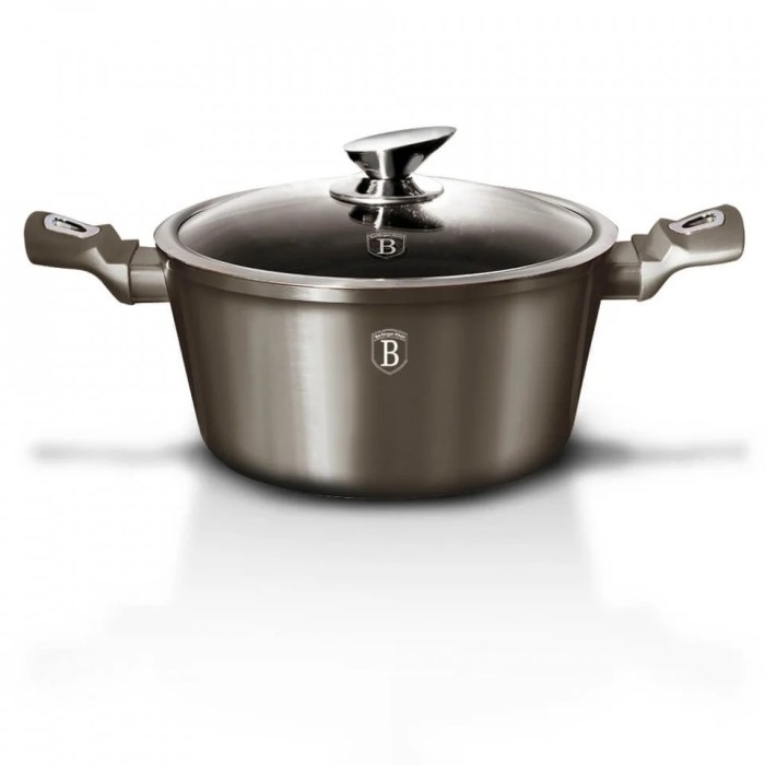 Oala cu capac Berlinger Haus 20 CM &ndash; Colectia Carbon Metallic Line