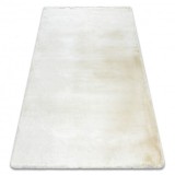 Covor modern de spălat TEDDY NEW wool 45 shaggy cremă, foarte gros, 60x100 cm