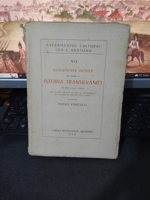 Mihail Popescu, Documente inedite privitoare la Istoria Transilvaniei, 1929, 223 foto