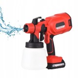Cumpara ieftin Pistol de vopsit fara fir, 21V, 900ml, rosu, 3 duze