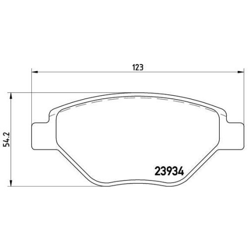 Placute frana Renault Megane 2 (Bm0/1 Cm0/1) 07.01-10.12, Megane 2 Saloon (Lm0/1) 08.03-, Fata, BREMBO