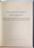 CLASIFICAREA ZECIMALA PENTRU BIBLIOTECI , SERVICII DE DOCUMENTARE SI FISIERE INDIVIDUALE DE STUDII , 1959