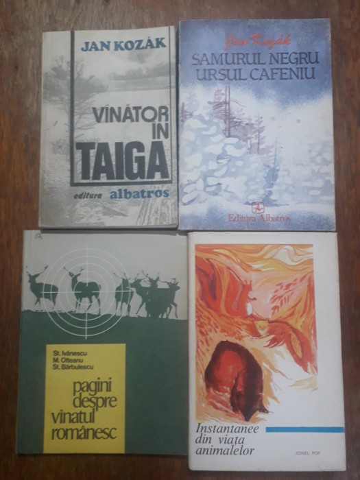 Lot 10 carti despre vanatoare de Jianu, Kozak, Pop, Mosandrei... / R5P3S