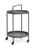 Cumpara ieftin Carucior servire otel gri Austin &Oslash;44.5x70h