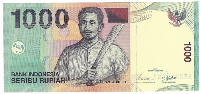 Bancnota 1000 rupiah 2000, UNC - Indonezia
