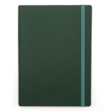 Agenda notes A5 Velvet cu elastic bottle green