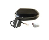 Oglinda usa exterioara Toyota Corolla, 07.20, partea stanga, reglare electrica; carcasa neagra, grunduit; cu incalzire; sticla convexa; sticla crom;