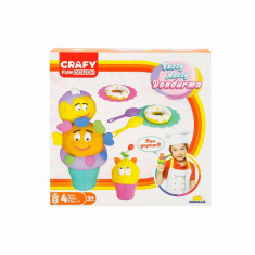 Set pasta de modelat Crafy Dough Magic Spoon 22 elemente 4x50gr.