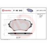 Placute frana Mazda Mx-5 3 (Nc) 03.05-12.14, Fata, BREMBO