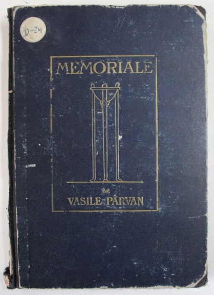 MEMORIALE de VASILE PARVANU , 1923