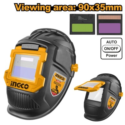 Masca sudura automata cu deschidere vizor, pentru protectie la sudura - Ingco AHM009 foto