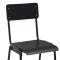 Scaune de bar, 4 buc., negru, placaj solid, otel - 6