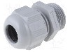 Presetupa poliamida, M20, IP68, HELUTOP HT-M, HELUKABEL - HT M20 RAL7001