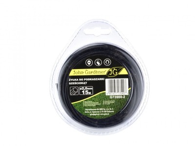 Fir trimmer hexagonal, 2 mm x 15 m, John Gardener G73988-2 foto
