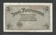 GERMANIA NAZISTA 2 MARCI REICHSMARK 1940 [18] P- 137b , 8 cifre , Litera P foto