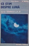 Ce stim despre luna carte Constantin Grasu Al. Maftei 1989 Editura Tehnica 104 pagini Stiinta brosata