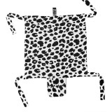 Cumpara ieftin KLRK Home Wild B&amp;W Leopard pătură mini cu animal de pluș Gustav 80x46 cm 1 buc