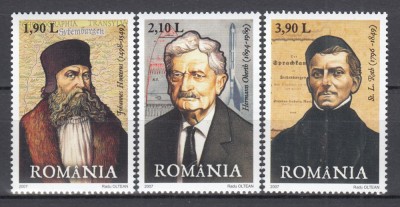 ROMANIA 2007 LP 1779 PERSONALITATI GERMANE SERIE MNH foto