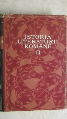 Istoria literaturii romane (de la Scoala Ardeleana la Junimea), vol. II, 1968 foto
