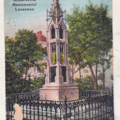 bnk cp Alba Iulia - Monumentul Lousenau - uzata - 1917