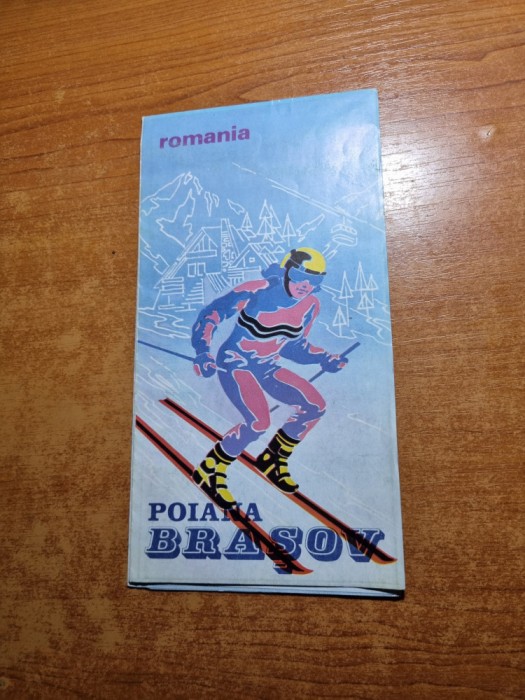 pliant de prezentare - poiana brasov - din anul 1984 - limba franceza