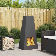 vidaXL Cuptor de foc Negru 50 x 35 x 100 cm Oțel laminat la rece 859004
