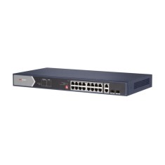 SWITCH. PoE Hikvision, port Gigabit x 16, SFP SFP x 2, rackabil, carcasa metalica, &amp;quot;DS-3E0520HP-E&amp;quot; (timbru verde 2 lei) foto