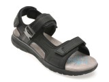 Sandale GEOX negre, U55ELB, din piele ecologica