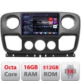 Navigatie Opel Movano, Renault Master 2010-2021 Android radio gps internet 8 core QLED 2K 16+512 360GB Edotec CarStore Technology