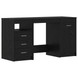 Cumpara ieftin Birou 2 buc. Stejar Negru 140 x 50 x 76 cm Lemn prelucrat