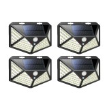 Cumpara ieftin Set 4 lampi cu incarcare solara, senzor de miscare si amurg/lumina, stare de veghe, 3 moduri de iluminare, 114 x LED, K KATHODE