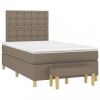 VidaXL Pat box spring cu saltea, taupe, 120x190 cm material textil 3270436