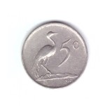 Moneda Africa de Sud 5 cents/centi 1968 Charles Swart, cu legenda in limba engleza, stare buna, curata