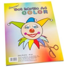 Set hartie colorata A4, 40 coli, Casa Tipografica